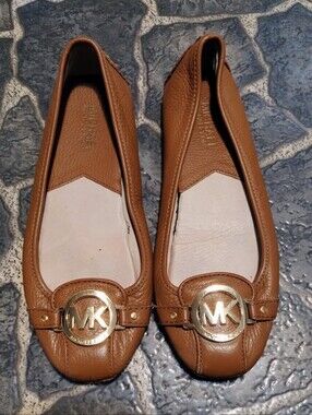Michael Kors Fulton Flats women's leather slip on shoes size 7.5